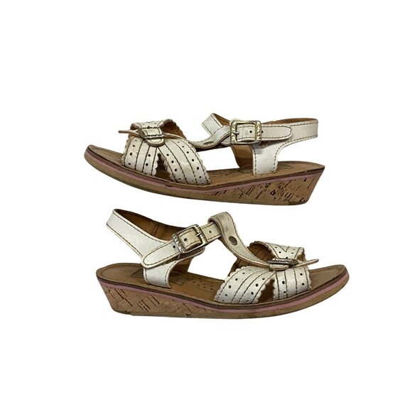 Vintage Dyna Kids Toddler Girls Sandals 6? Used White *Some Wear - Picture 16 of 16